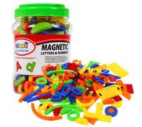 Set di magneti colorati educativi per bambini 3+ con lettere, numeri e forme