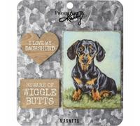 Set Di Magneti In Legno Per Bassotto