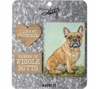 Set Di Magneti In Legno Per Bulldog Francese