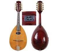 Set Di Mandolino Mandolino Per Chitarra In Abete Massiccio Da 31 Pollici Realizzato A Mano Con Design Curvo A 8 Corde Ed Equalizzatore