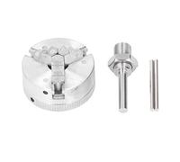 Set di Mandrini a 3 Griffe, Mandrino Autocentrante con Facile Regolazione, Elevata Resistenza e Buona stabilità per Lavori di Tornitura del Legno