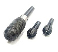 Set di mandrini a perno 3 pezzi per piccoli pezzi: capacità 0"-3/32" - ADEMPI...