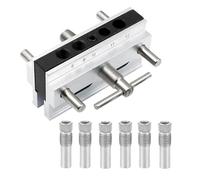 Set di mandrini centrali, calibro centrale per la lavorazione del legno - Ampliare stampo per tasselli in legno, strumento elettrico, guida per trapano con larghezza regolabile per