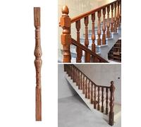 Set di mandrini di ricambio moderni e minimalisti per scale in legno, eleganti balaustre per atterraggio e scale angolate ed elegante, perfetto per la ristrutturazione della casa