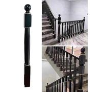 Set di mandrini di ricambio per scale in legno moderno e minimalista, eleganti balaustre per atterraggio e scale angolate, perfette per la ristrutturazione della casa e l'interior design