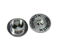 Set di mandrini in alluminio per asse pedale Xpedo Face Off Argento
