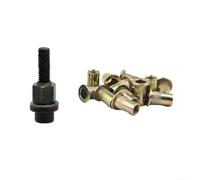 Set di mandrini per rivetti con testa in alluminio M5 M6 M8 M10 e inserti filettati in acciaio zincato per punte di ricambio per rivettatrice manuale (M8)