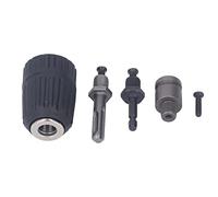 Set di mandrini per trapano a mano Mandrino autoserrante con filettatura ad alta precisione in lega ABS 2-13 mm con adattatore 3 pezzi per legno