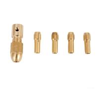 Set di mandrini per trapano in rame con 7 pezzi tra cui pinze per trapano per mini trapani elettrici 0 53 mm dimensione bit adatto per forare bordo ABS, foglio di alluminio, cartone