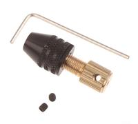 Set di mandrini per trapano leggeri con corpo in lega di alluminio e ganasce in acciaio al carbonio per l'integrazione dell'albero motore e supporto per punte da 0,3-3,2 mm (5 mm)