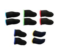 Set di manicotti per dita in fibra di carbonio, traspiranti, 10 pezzi, 3 cm