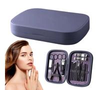 Set di manicure, tagliaunghie e forbici affilate antiruggine, essenziali per l'igiene fisica per viaggi d'affari, casa, viaggi, soggiorno, campeggio