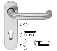 Set di maniglie ALPHA II FS