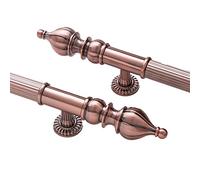Set di maniglie antiche per porta d'ingresso, 120 cm, moderna, per hotel, fienile, ufficio, doccia, finitura bronzo rosso, design extra elegante