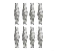 Set di maniglie in acciaio zincato per barbecue e stufe a legna, progettate per porte di caminetti e fornaci, fornite in confezioni da 4 o 8 per un facile rinnovo della maniglia (8 pezzi)
