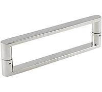 Set di maniglie per porta della doccia in acciaio inox, manopole per schermo del bagno, barra di spinta e trazione per porta in vetro per ufficio hotel, 160 mm