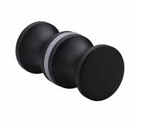 Set di maniglie per porta della doccia in alluminio nero, elegante e facile da installare, perfetto per bagni moderni, migliora l'arredamento e la funzionalità, ideale per la ristrutturazione della