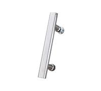 Set di maniglie per porta doccia in acciaio inox per bagno moderno | Set di maniglie resistenti per porta della doccia per bagni moderni, migliora le porte in vetro con facile installazione e