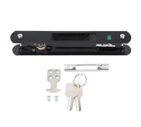 Set di maniglie per porta scorrevole, in lega di zinco, con serratura singola su entrambi i lati, per porte scorrevoli in vetro, moderne, per tutte le porte in vetro mobili, 20 x 2,8 cm