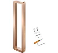 Set di maniglie per porta scorrevole in vetro, kit completo con barra di spinta su entrambi i lati per doccia, patio e porte di ingresso