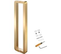Set di maniglie per porta scorrevole in vetro, kit completo con barra di spinta su entrambi i lati per doccia, patio e porte di ingresso