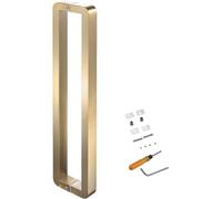 Set di maniglie per porta scorrevole in vetro, kit completo con barra di spinta su entrambi i lati per doccia, patio e porte di ingresso