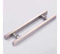 Set di maniglie per porta scorrevole, moderne maniglie in acciaio inox resistenti per bagno doccia o porte in vetro a doppia faccia, kit di hardware completo
