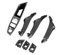 Set di Maniglie per Porte Interne 7 Pezzi Resistenti Ai Graffi, Coperture per Interruttori per Finestre, Adatti per Serie 5 F10 2010-2016 (stile fibra di carbonio)