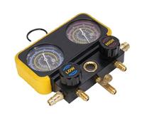 Set di Manometri per Collettore AC per Autoveicoli Kit Manometro HVAC Affidabile R410A R32 R134A R22 Alta Pressione