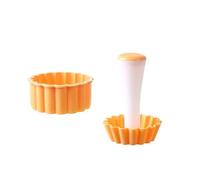 Set di manomissione for crostata Stampo for uova Doppio lato Spingitore a forma di pasticceria for cuocere torte all'uovo Torta Gadget da cucina Strumenti