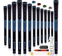 Set di manopole da golf da 13 pezzi con kit di rigonfiamento completo, standard / taglia media, bianco / verde / rosso / blu, impugnatura da golf club