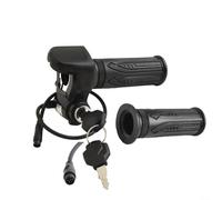 Set di manopole per acceleratore per bici elettrica, 48 V, con interfaccia impermeabile a 6 pin, indicatore di tensione in tempo reale, ideale per scooter e moto