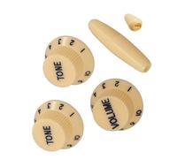 Set di manopole per chitarra elettrica di ricambio per volume e suono struttura in plastica, perfetto per il controllo del volume e del suono, facile installazione pulsanti per chitarra