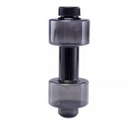 Set di manubri con presa forte, 5 kg, colore nero opaco, attrezzatura per l'allenamento della forza, 3 pezzi