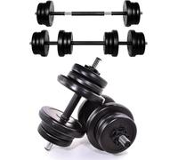 Set Di Manubri Corti, 3 in 1, 10 Kg, per Uomini E Bilancieri Regolabili, Tubo Di