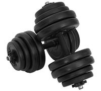 Set di manubri regolabili Dumbell 2 x 15 kg: set salvaspazio per casa e palestra, set di manubri