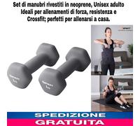 Set di manubri rivestiti in neoprene,Unisex adulto 1 kg. X allenamento e Fitness