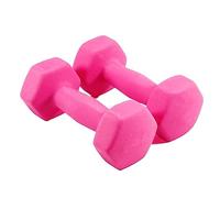 set di manubri, Set di manubri, set pesi, esagonali smerigliati, con for bodybuilding, fitness, sollevamento, allenamento a casa(Pink,3kg(1.5kg*2))