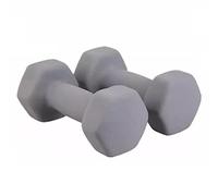 set di manubri, Set di manubri, set pesi, esagonali smerigliati, con for bodybuilding, fitness, sollevamento, allenamento a casa(Grey,3kg(1.5kg*2))