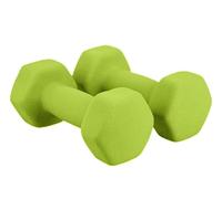 set di manubri, Set di manubri, set pesi, esagonali smerigliati, con for bodybuilding, fitness, sollevamento, allenamento a casa(Grün,3kg(1.5kg*2))