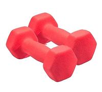 set di manubri, Set di manubri, set pesi, esagonali smerigliati, con for bodybuilding, fitness, sollevamento, allenamento a casa(Rosso,3kg(1.5kg*2))