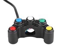 Set di manubri universali 5 in 1 per controllo interruttore moto, 22 mm manubrio faro pericolo freno fendinebbia interruttore on/off per riflettore scooter elettrombile serrature e accessori