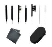 Set di manutenzione dell'udito ad alta resistenza, 9 pezzi, con spazzole per la pulizia e custodia per la rimozione del cerume da viaggio