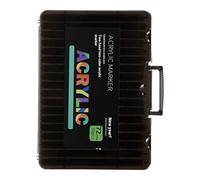 Set Di Marcatori Acrilici: Penne Di Arte Di Essiccazione, Pittura A Punta Gemella | Forniture Di Disegno Artigianato Resistente Alla Ceramica Resistente All'Acqua, Kit Creativo In Tessuto Di Vetro