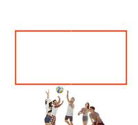 Set di Marchi da Campo | Attrezzature da gioco | Accessori Riutilizzabili per Giochi All'aperto e Attrezzature da Campo da Tennis per Uso quotidiano. Marchi di Campo da Pallavolo dai limiti dello