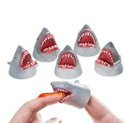 Set di marionette da con squalo - 5 pupazzi di animali per raccontare storie, giocattoli interattivi con squali | teatro e palcoscenico, gioco educativo, gioco di ruolo creativo