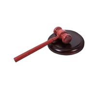 Set di martelletti for giudici in legno da 10 pollici con blocco sonoro, martello for aste con impugnatura comoda for uso portatile in tribunale dei giudici degli avvocati