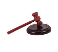 Set di martelletto da giudice in legno con base, martello da tribunale con impugnatura comoda for aste di giudici di avvocati e uso in aula