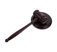 Set di martelletto e blocco in legno con base, puntelli for martello da tribunale, accessori for costumi da giudice for uso in aule di tribunale e avvocato Martelli da carpentiere