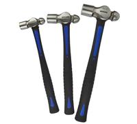 Set di martelli a sfera con manici in fibra di vetro gommata 8 oz / 16 oz / 3...